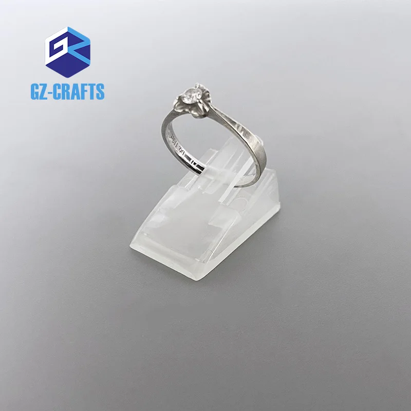 Counter Display Stand Clear Plastic Single Ring Holder Stand