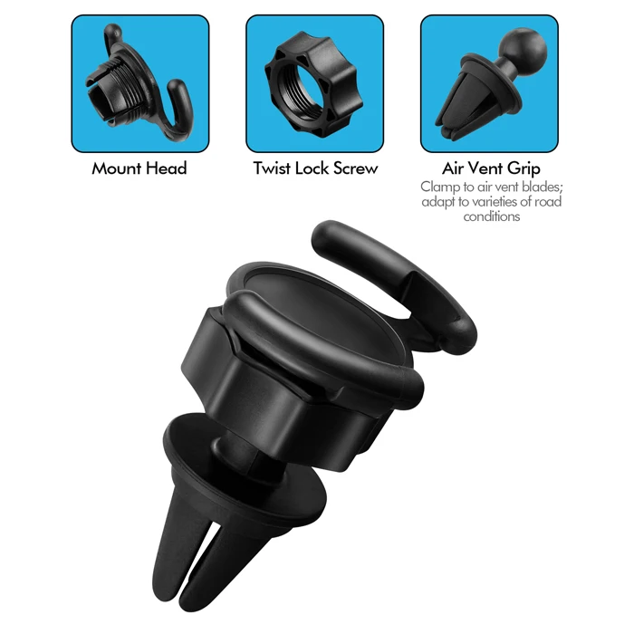 Universal Car Phone Mount Dashboard Air Vent Cell Phone Holder for Popsocket Grip Car Mount