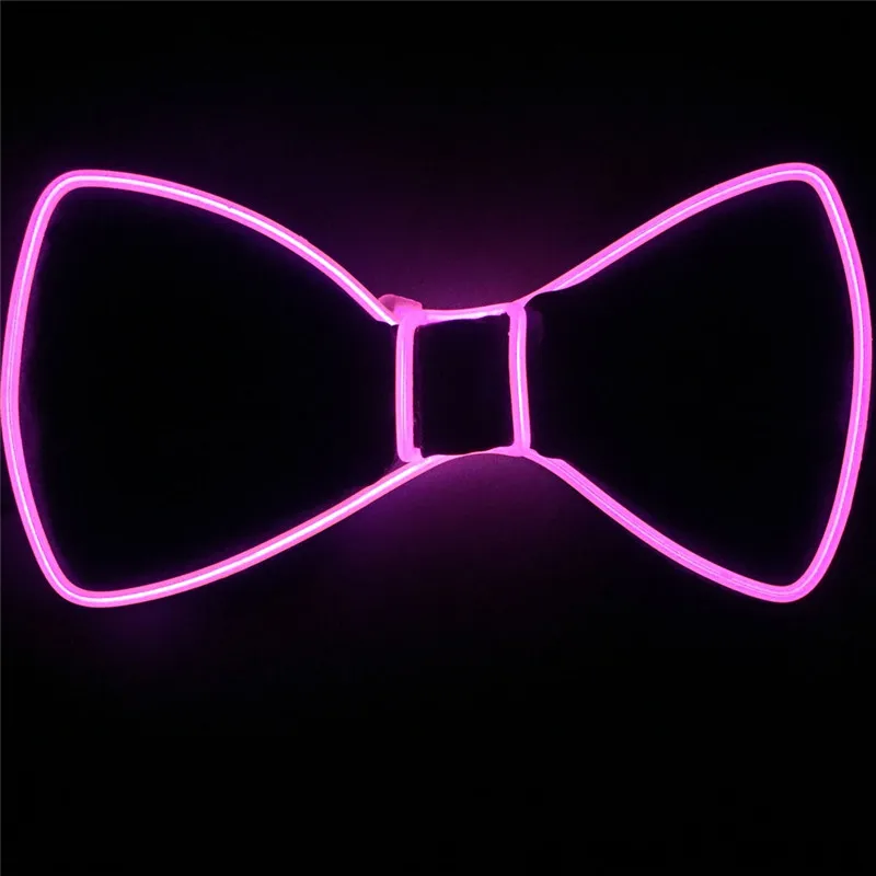 Горячая Распродажа, мигающий светящийся галстук-бабочка из электролюминесцентной проволоки, мужской галстук-бабочка со светодиодной подсветкой, свадебные светящиеся товары для вечеринок
