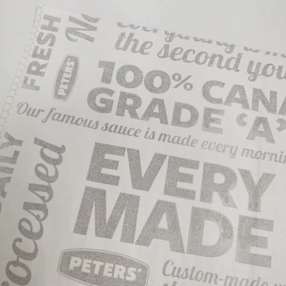 nice quality aluminium foil hamburger wrapping paper