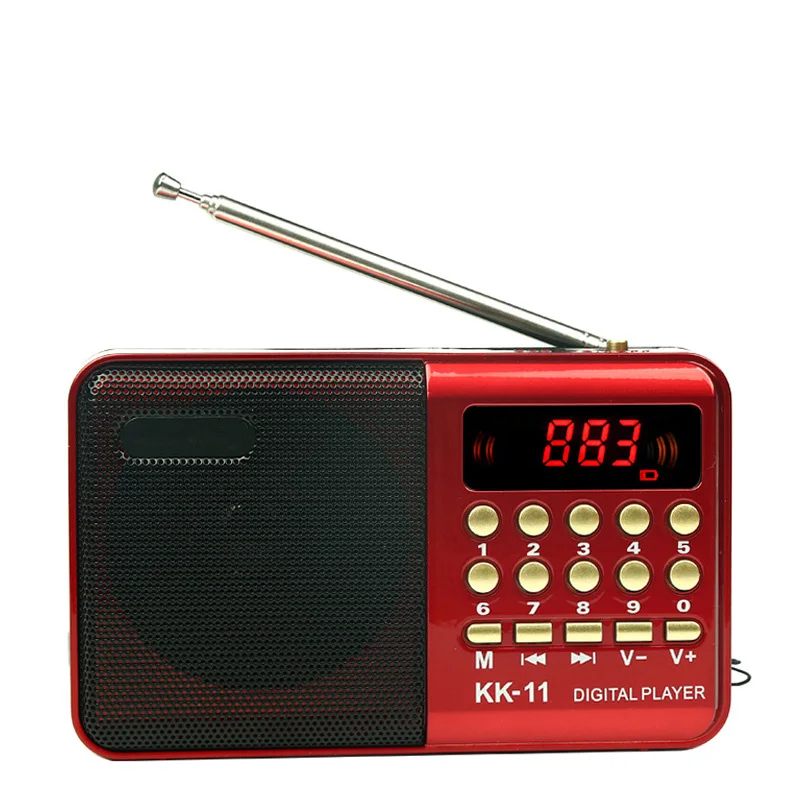 Portable USB tf Card Am Fm Led Display Transmitter Portable Portable Digital Radio vintage radio