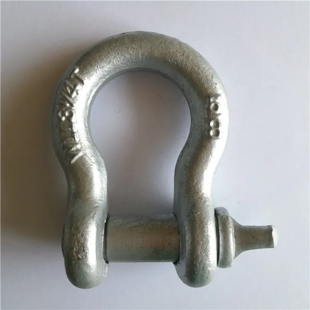 Drop Forged Galvanized Shackles Bow Shackle Green
