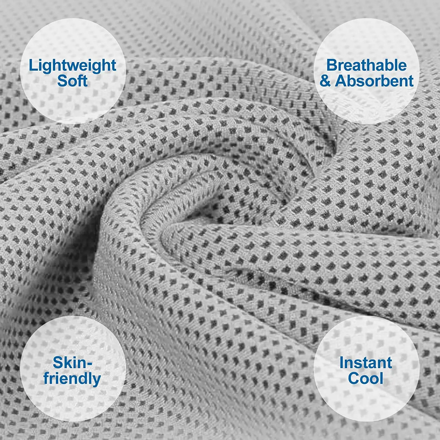 Custom Sublimation Soft Pva Cooling Face Towels Printed Sports Neck Microfiber Towel Instant Super Ice Cooling Gym Towel