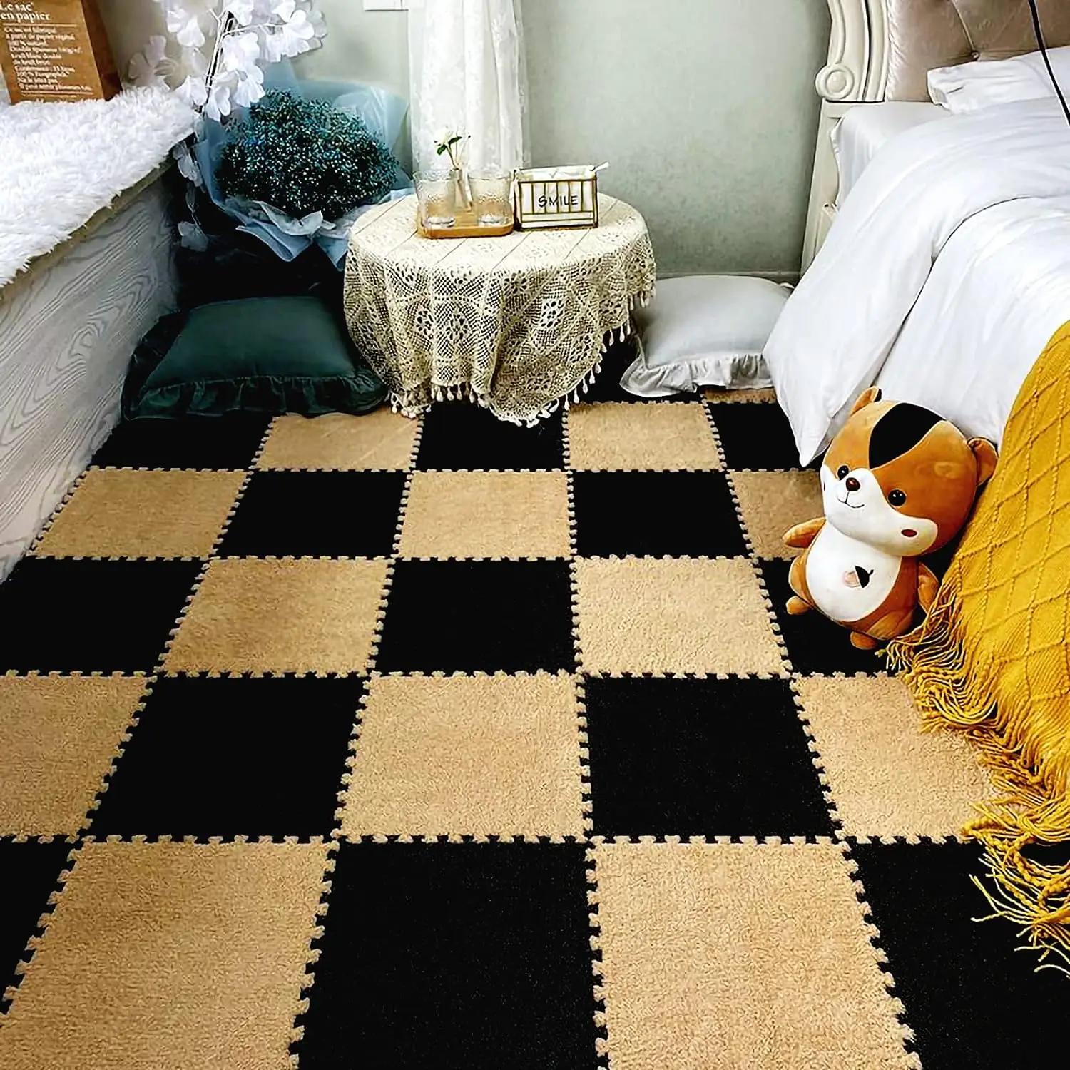 Puzzle Foam Floor Mat 30x30 Design Baby Play Mat Silicone Drawing Mat for Kids