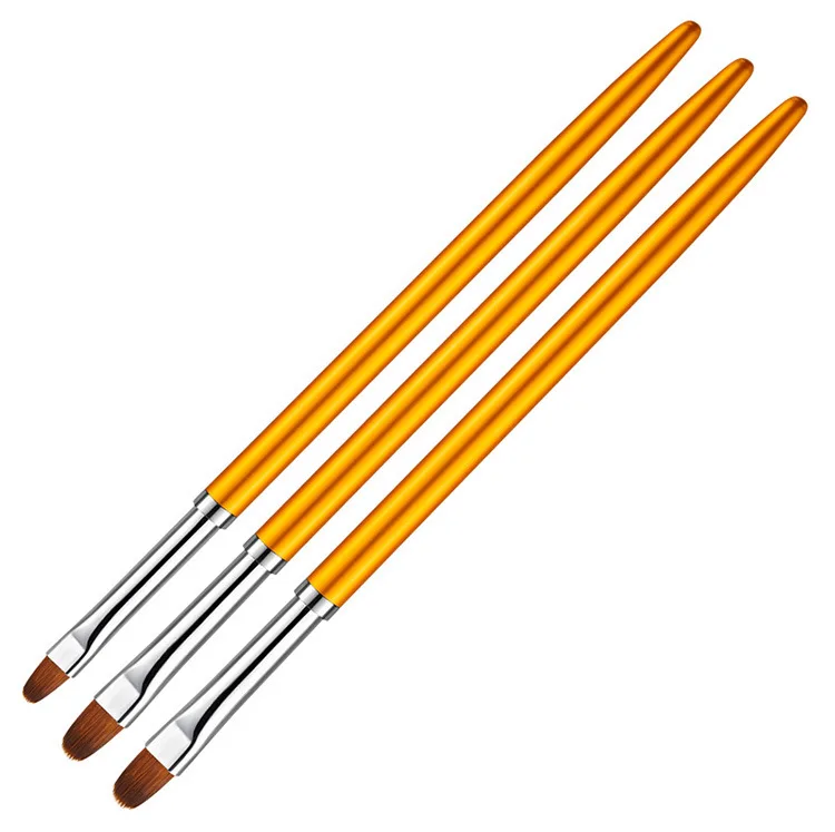 2021 Rose Gold Kolinsky Acrylic Nail Brush Nail Art Tool 100% kolinsky acrylic Nail brush 3d art brushes