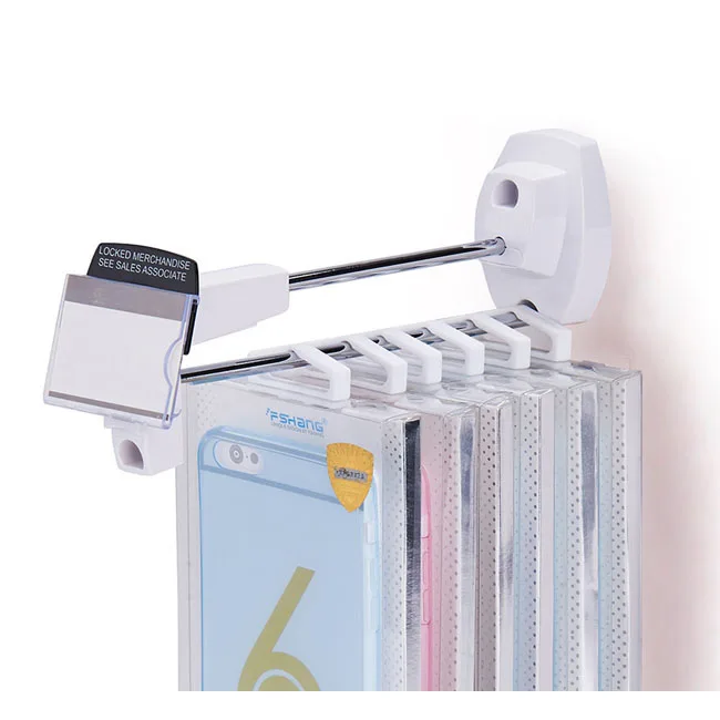 Розничная продажа, защитный настенный крюк для блокировки стен, крюк для клейкой доски для супермаркета, магазина