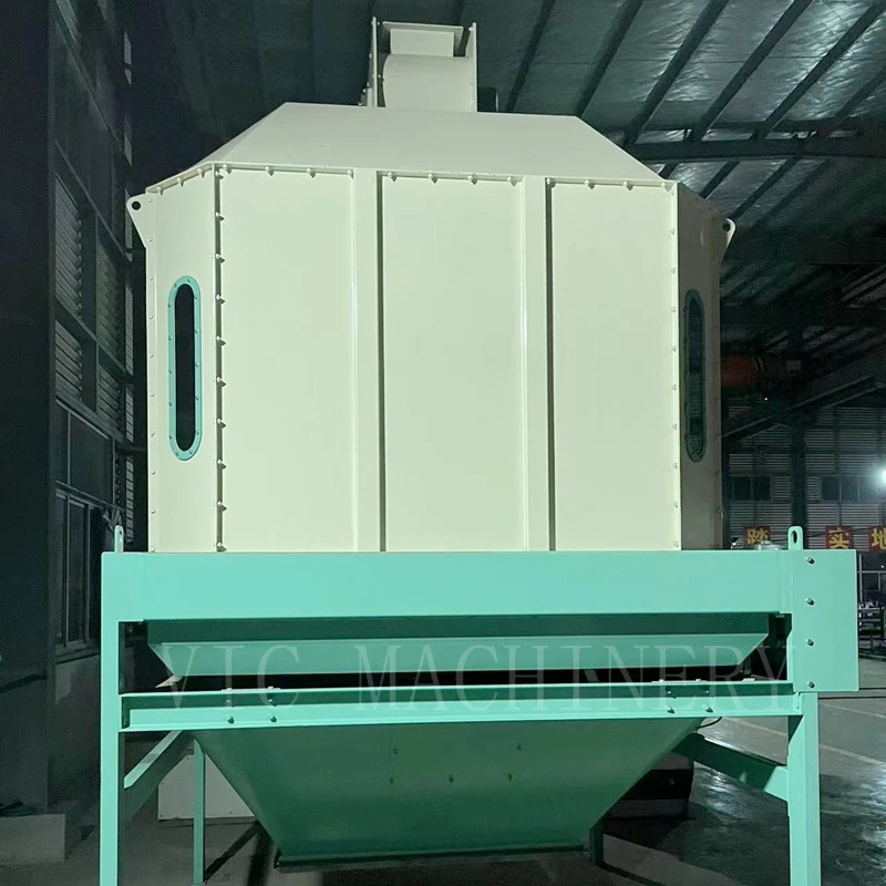 150T/Day  Flip-plate counter-flow cooling machine pellet counterflow cooler for wood pelelts and feed pellets