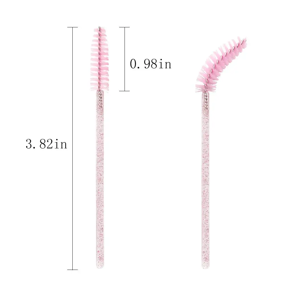 
Disposable Silicone Eyelash Brush Mascara Wands Applicator Extension Eyebrow Spoolie Brush 