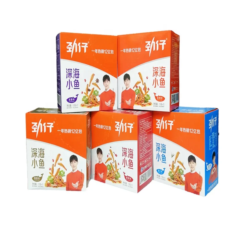 Factory price Dried fish snacks Deep Seafood Fish Snacks Traditional Chili spicy small fish snacks