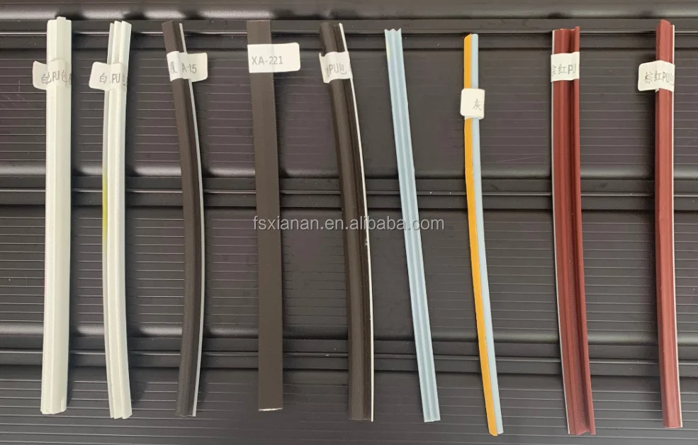 Custom PU Weather Strip Aluminum/Wooden/Steel Windows Wardrobe PU Seal Strip