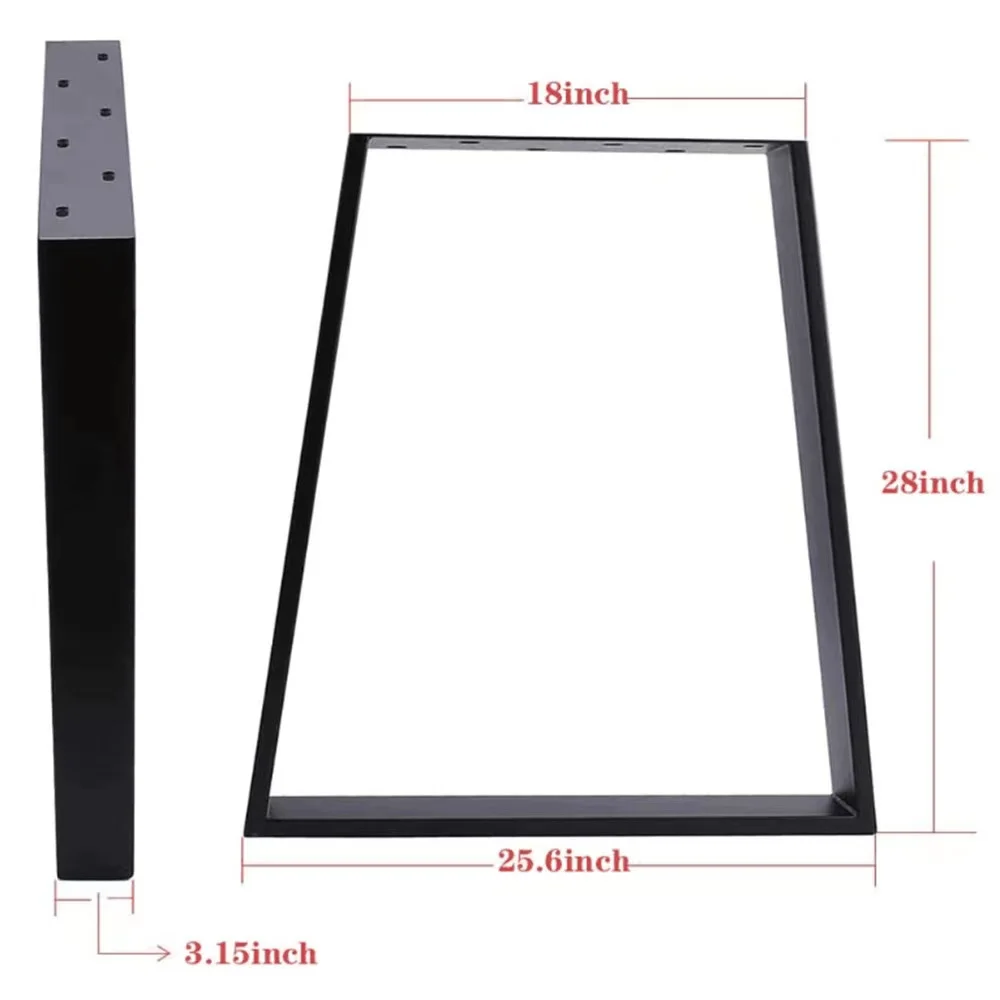 Trapezoid Metal Legs For Table Cast Iron Table Legs Furniture Legs for Bench Coffee Dining Table Base Furniture Feet Hardware