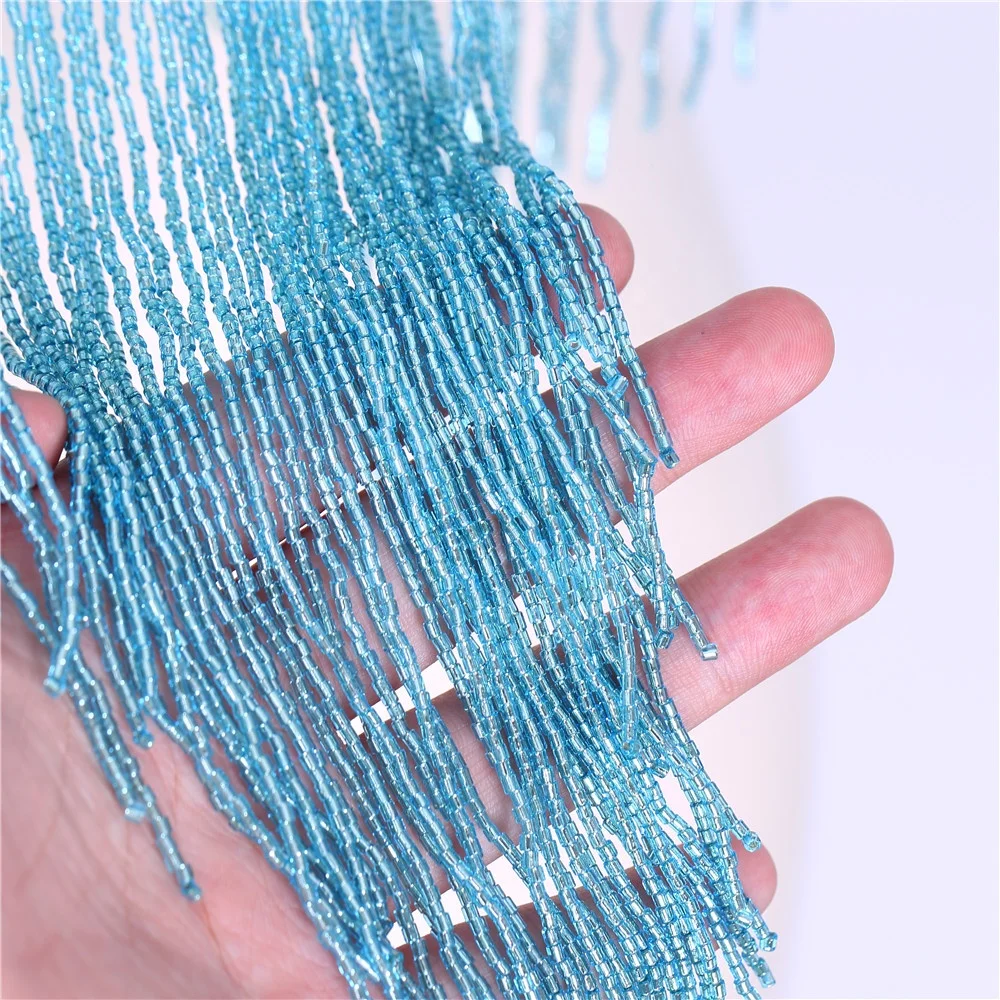High quality wholesale beaded bridal wedding evening dress tassel fringe and trims rhinestone neckline applique