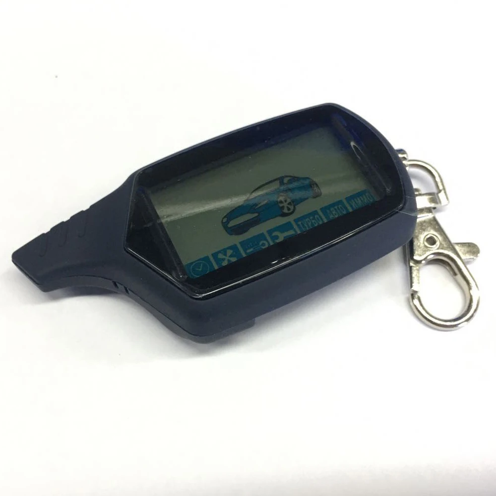 Top Seller A91 Keychain LCD Remote Control For Russian version Starline Vehicle Security 2 Way Car Alarm System