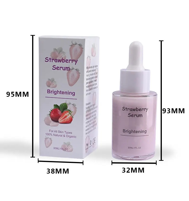 Hot Sell Custom NO LOGO 30ML Natural Organic Fruit Extract Moisturizing Whitening Milk Facial Serum For All Type Skin
