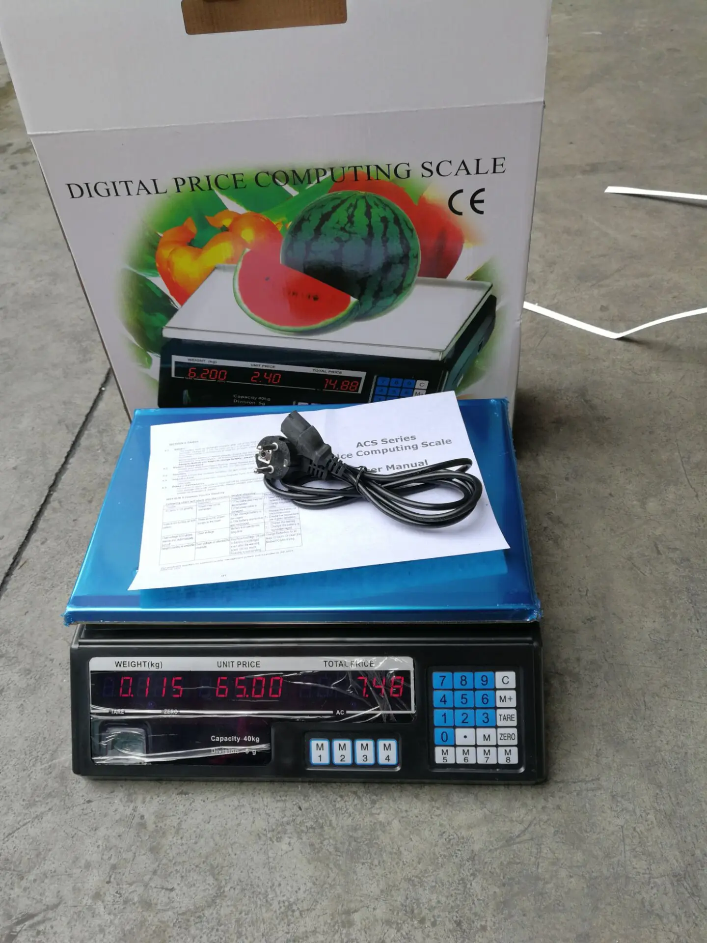 GRT-ACSA9 Tabletop commercial 40kg digital scale