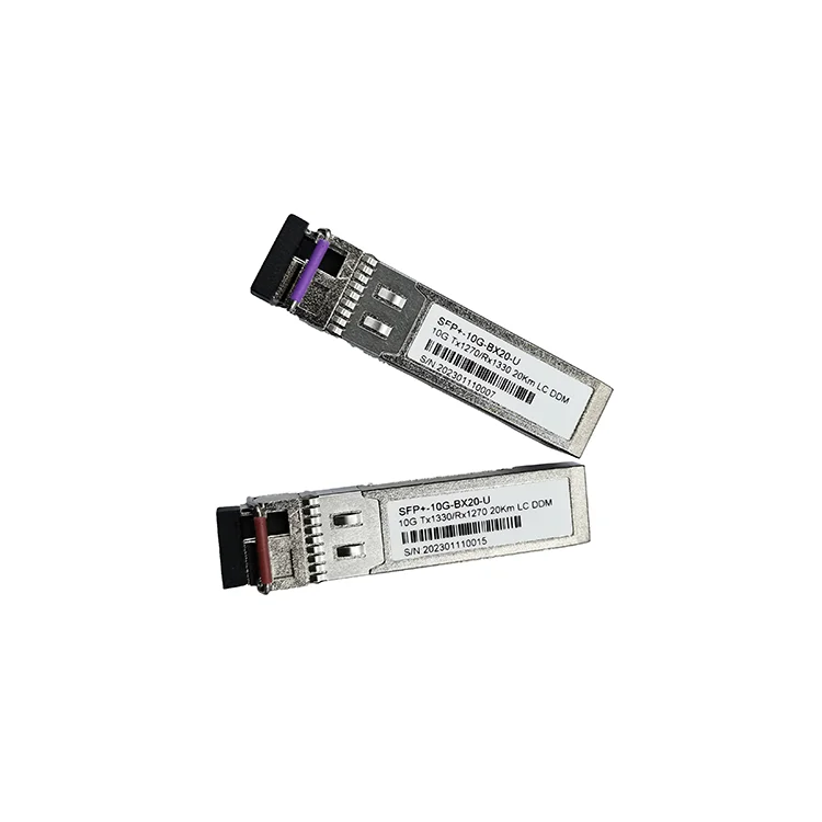 10G SFP Module 20km 10G bidi SFP+ 10KM 1270nm/1330nm 10G WDM SFP+ Transceiver LC Compatible