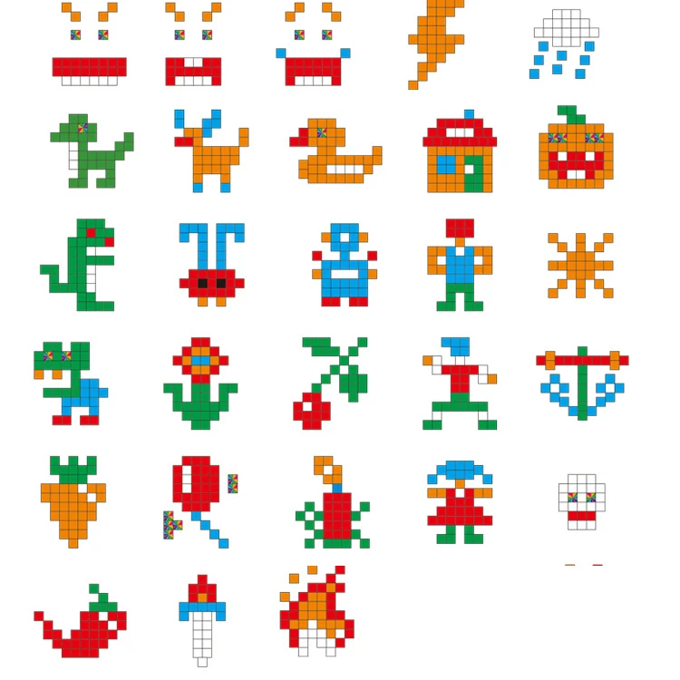 
Factory wholesale price Brinquedo Pin-insert educational electronic luminous building blocks dot light toy teaching accessories 