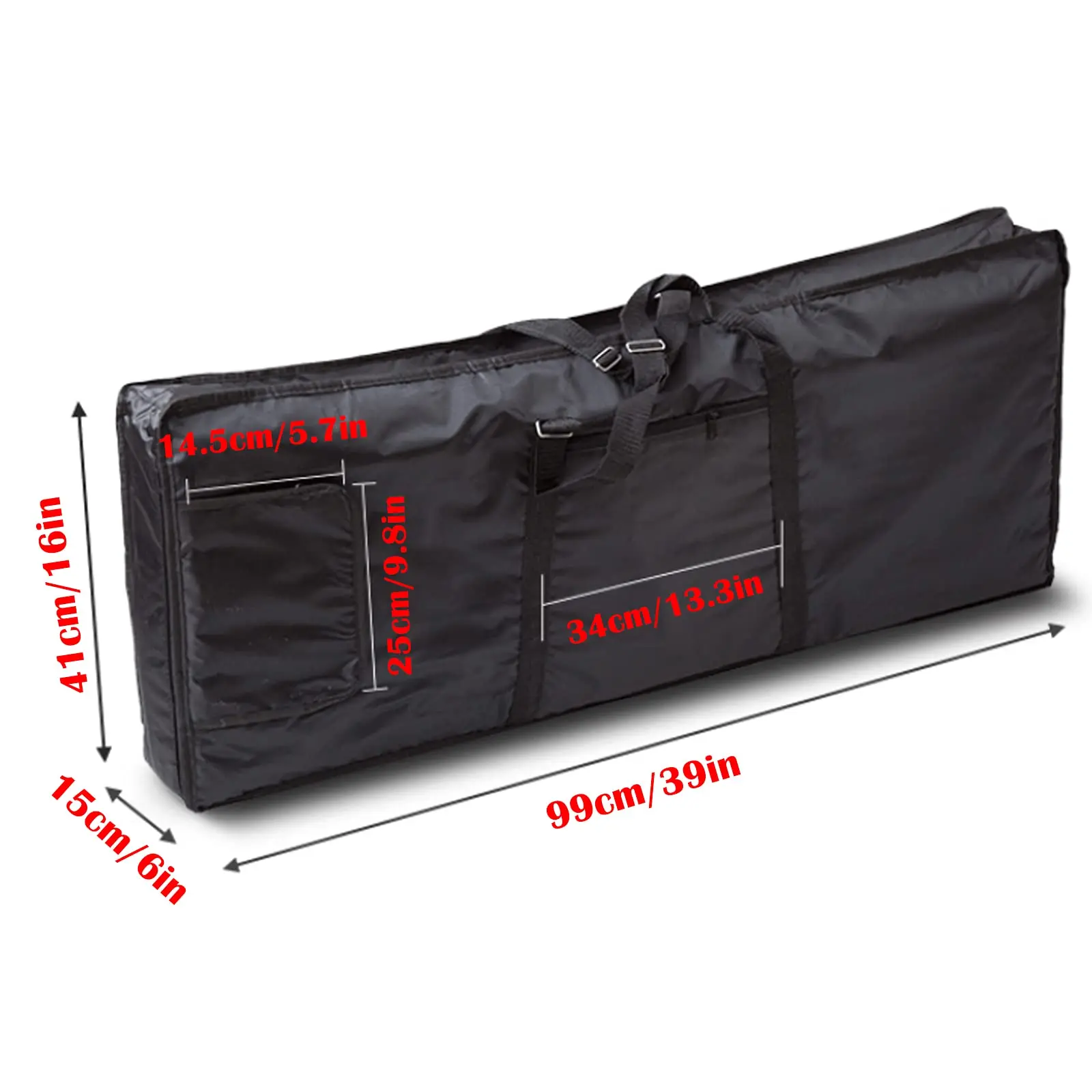 Adjustable Shoulder Travel Strap 6mm Cotton Padded Gig Bag Note Keyboard Electric Piano Case Musical Instrument Protection