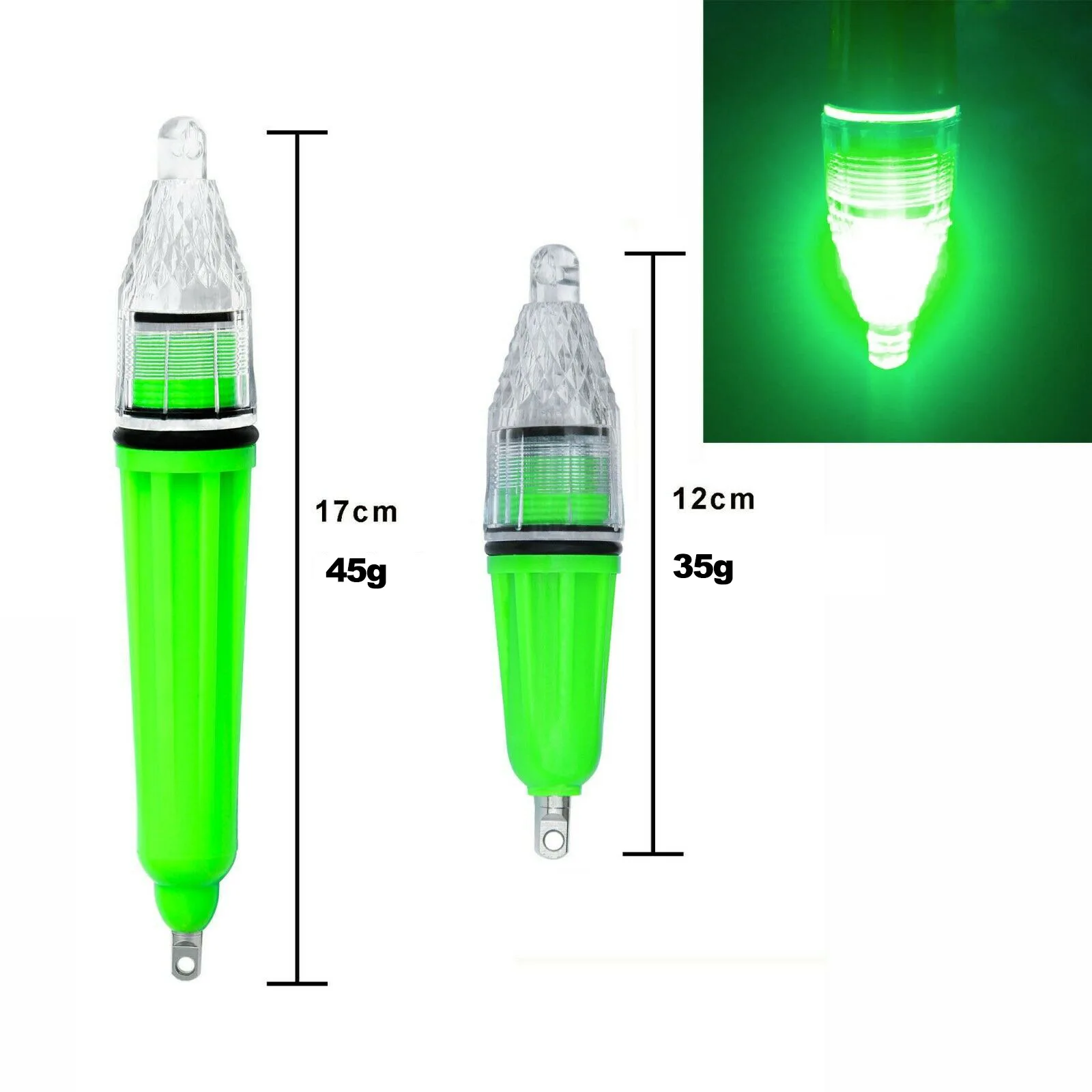 100% WATERPROOF commercial sea bait led Green fishing lights underwater