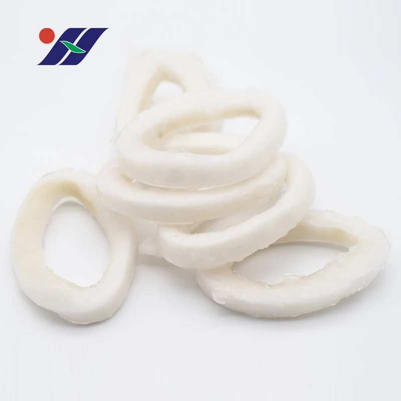 Wholesale new frozen squid ring, fresh frozen squid cylinder is cut, high quality processing semi-finished products