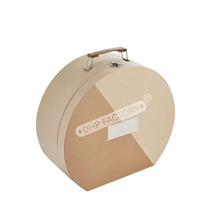 Eco Friendly Custom Logo Printed Rigid Cardboard Round Children Baby Shoe Suitcase Clothing Packaging Box