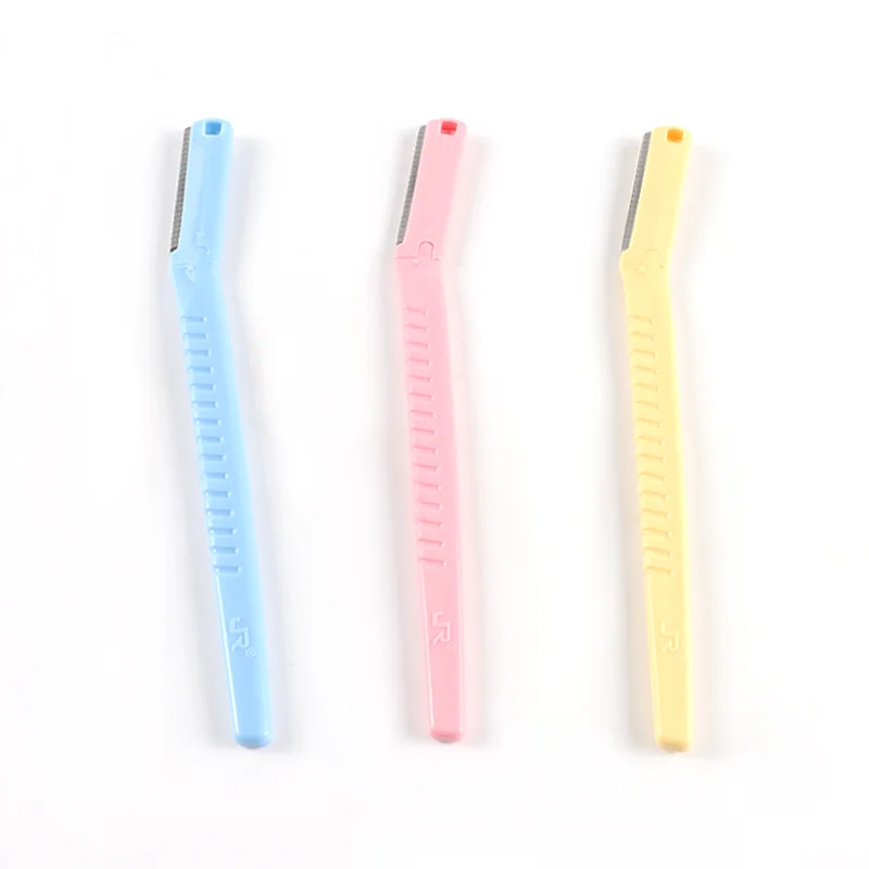 Simple eyebrow shaping knife  eyebrow shaving razor  beauty makeup 3 colors sets  Household eyebrow scraper tool