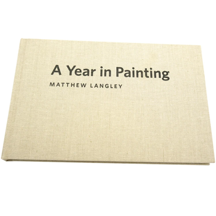 Embossing Title Hardcover Binding Cloth For Book Cloth Book For Painting