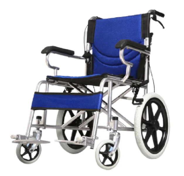 HICOMED 16' High Quality Manual Folding Wheelchair Good Price Lightweight Wheelchair For Wholesale
