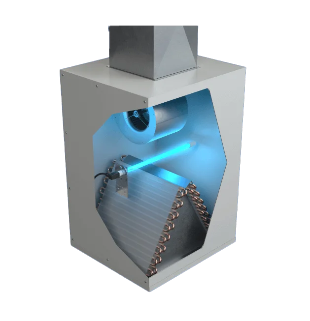 Green UVC AC 24V Bare Wire Germicidal UV-C LightS tube for HVAC Coil system ac Duct(14-inch with magnet)/air handler Air cleaner