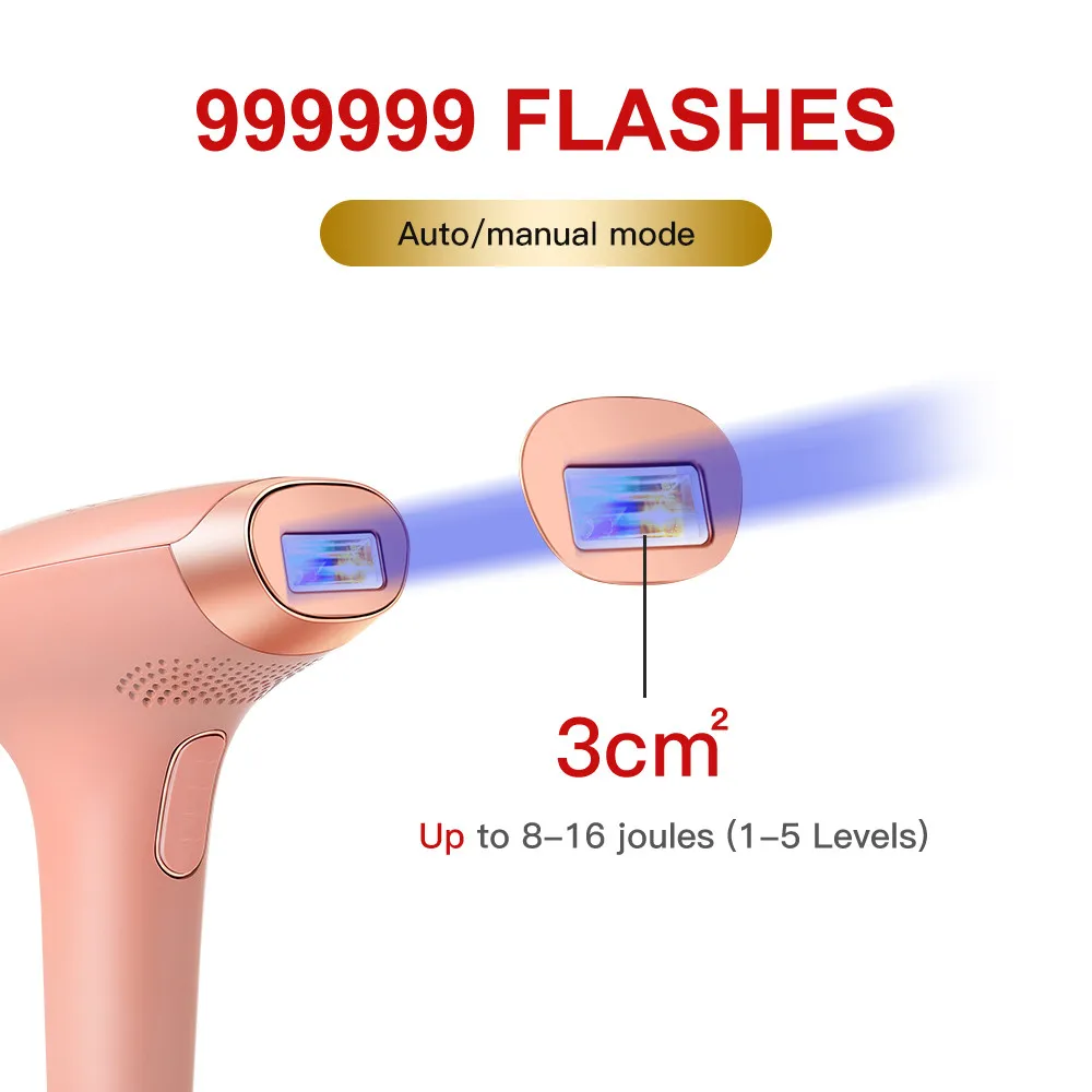 professional women portable hair removal pulsed light ipl laser epilator