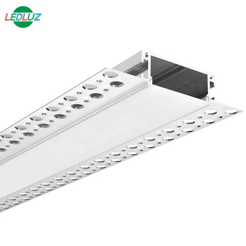 ALP081-R 16mm Trimless Recessed Drywall LED Profile for Double Row 2835 LED Strips