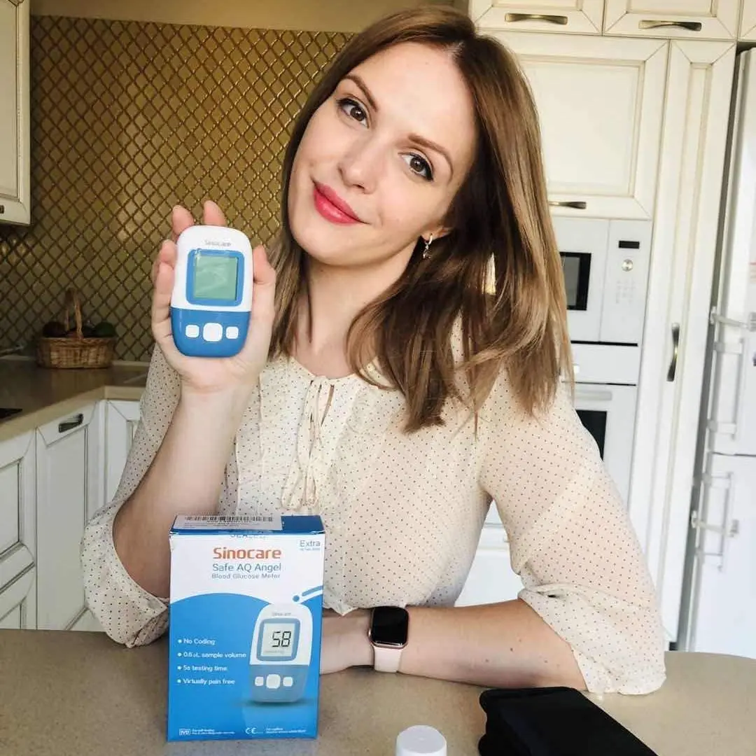 Sinocare Continuous Blood Sugar Monitor Glucose Sensors Glucose Meter With Glucose Test Strips