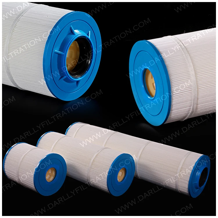 Darlly Water Filter 5 Micron Filter Polyester Pleated Industrial Water Treatment Replacement High Filtration Flow Cartridge