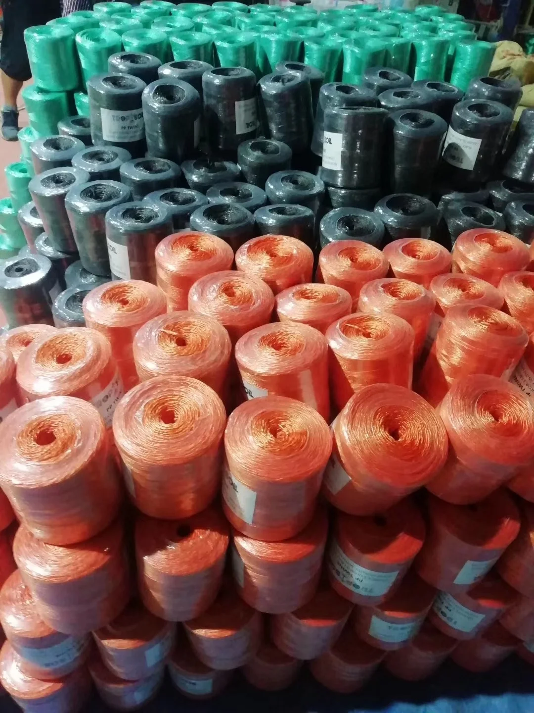 2.5g/m 5kg packing add UV protect pp split film baler twine string tie tomato pp plastic twine agriculture