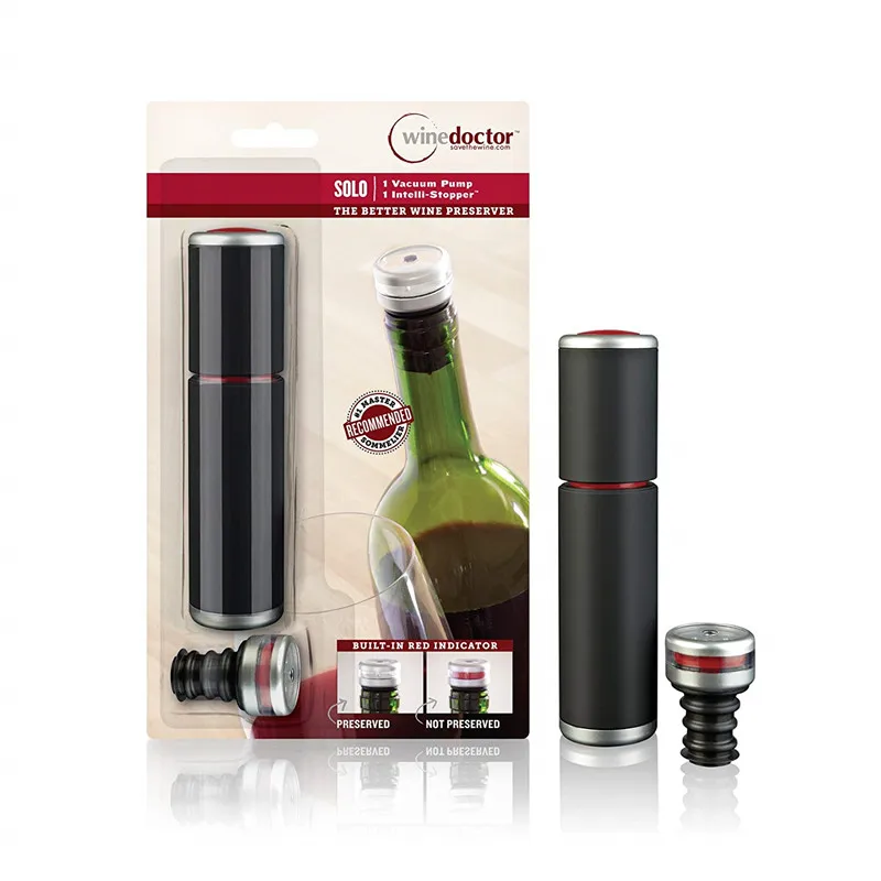 Hot Selling Wine Vacuum Stopper Wine Saver Vacuum Pump Preserver Wine Vacuum Stopper for Home Hotel Bar