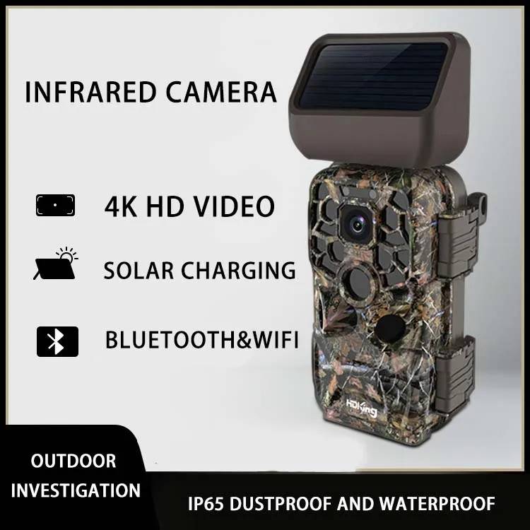 New Design Wildlife Outdoor Waterproof Night Vision Solar Thermal Imaging Hunting Camera Infrared Camera