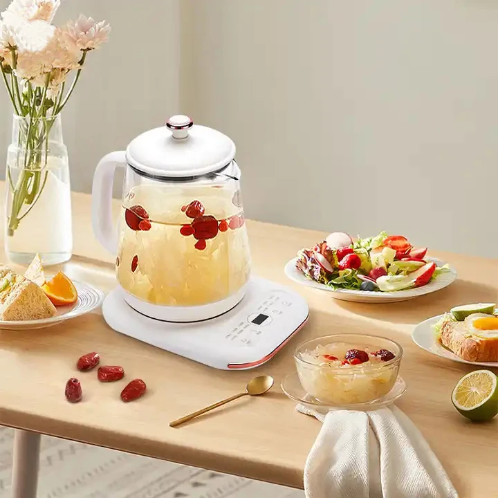 Smart household electric kettle 1.2L electric kettle automatic heat preservation white