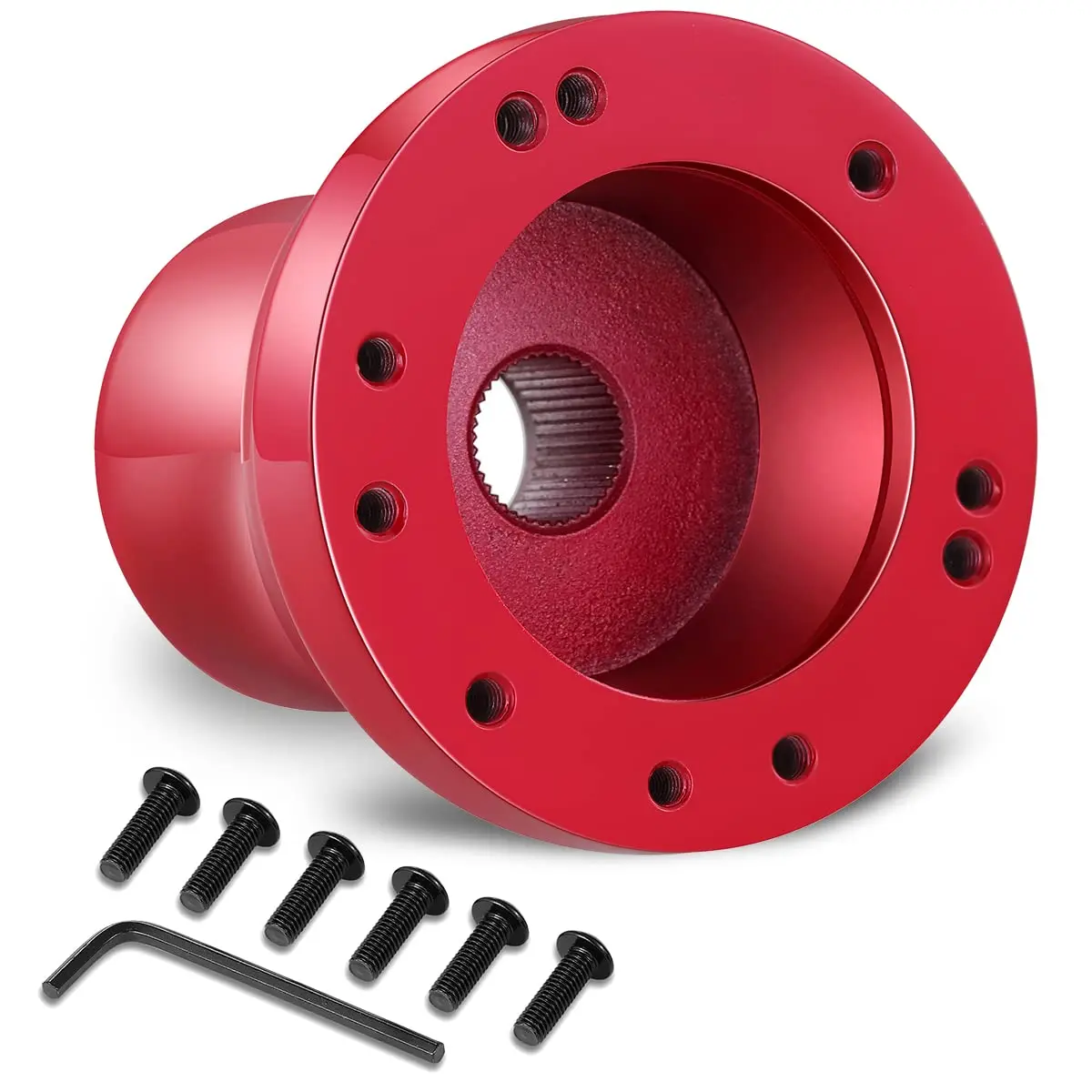 Golf Car Accessories Hub Retrofit Golf Cart Steering Wheel Adapter for Club Car DS for Club Car Precedent Red