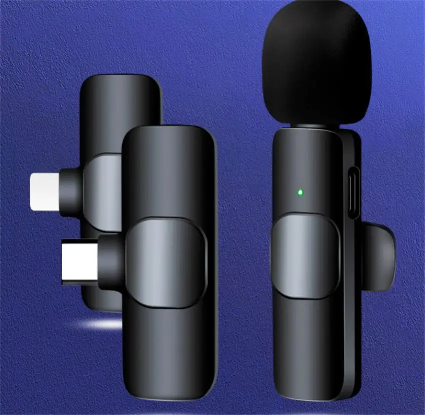 K1414 Wireless Microphone Portable Audio Video Recording Mic For Live Game Wireless Mobile Phone Camera