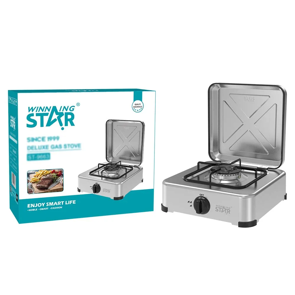 WINNING STAR ST-9663 Household Portable Single Burner Outdoor Table Top Gas Hob Mini Camping Equipment Cooker Cooktop Gas Stove