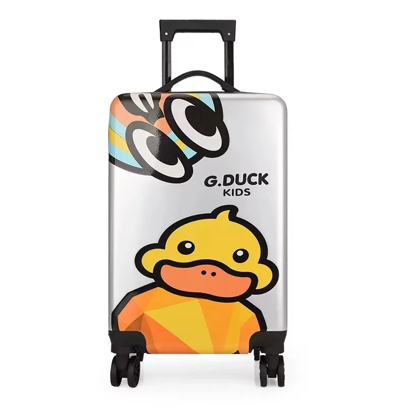 Wholesale OEM customized logo Cute Suitcases kids character luggage bag cases with wheels