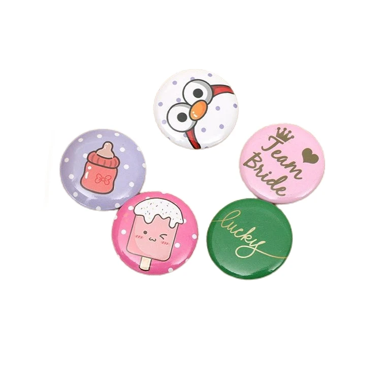 High Quality Badges And Pins tinplate Button Name Tag Led Security Guard Badge Custom Metal Football Club Badges