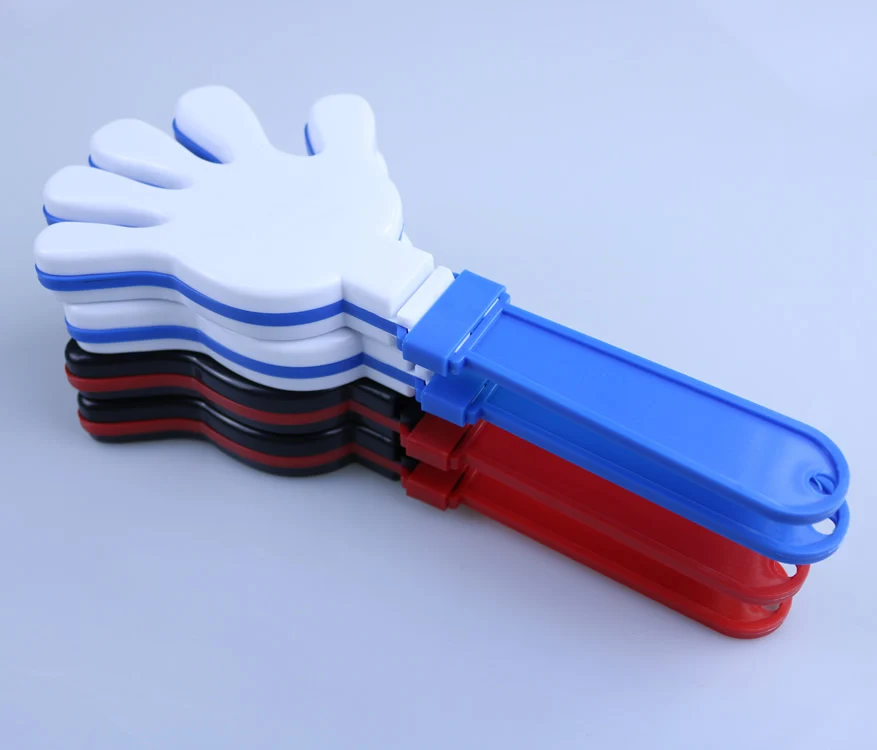 FOCUS Custom Logo Plastic Hnad Clapper Concert Party Festival Sports Hand Clapper Noise Maker Promotional Gift Event Supply