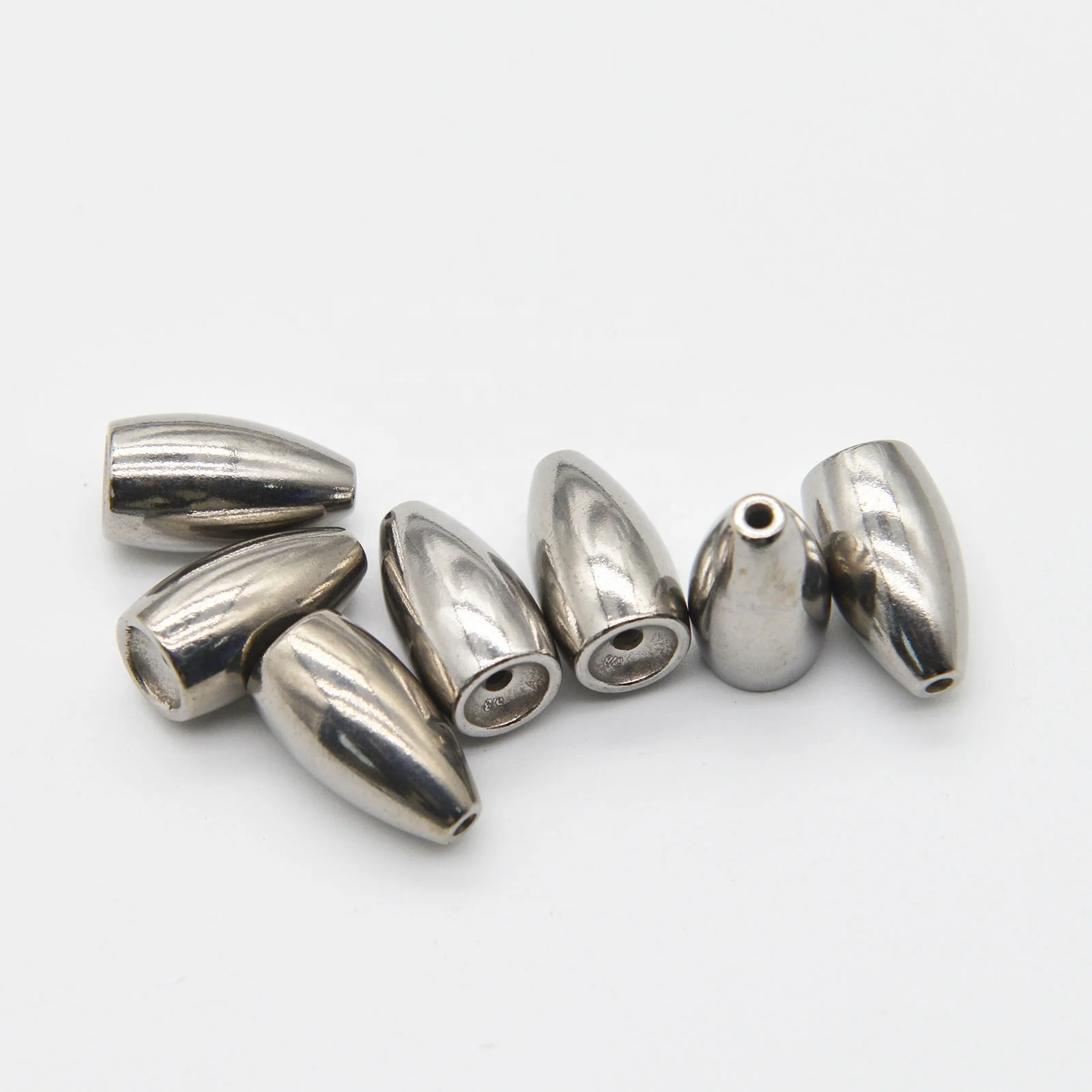 Wholesale  All Size Tungsten Fishing Weights Green Pumpkin Color