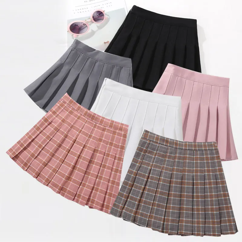Wholesale Beautiful Fashion Novelty Anti-wrinkle Wearing Student Cute Girls Pleated Short Skirts
