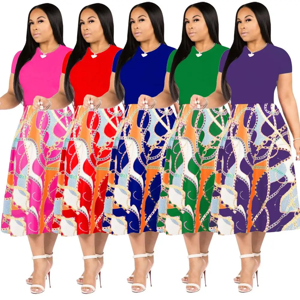 Wholesale Woman Latest Dress Designs casual dress summer dress