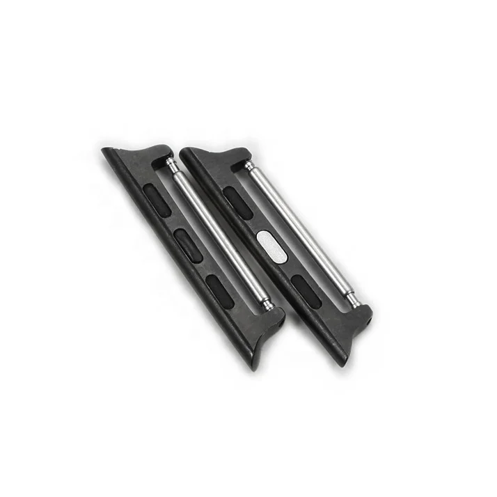 316L Stainless Steel Spring Bar Adapter Connector Replacement for Apple Watch Band 8 7 6 5 4 3 2 1 SE Series Lugs