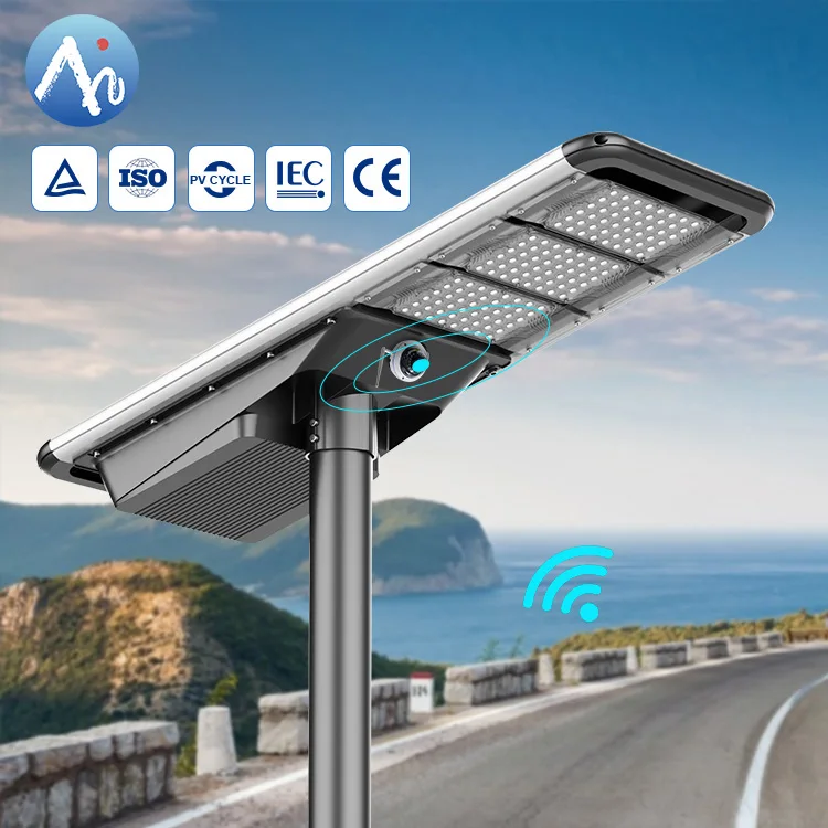Anern industrial solar street lights 100w 120w 200w wind solar hybrid street light