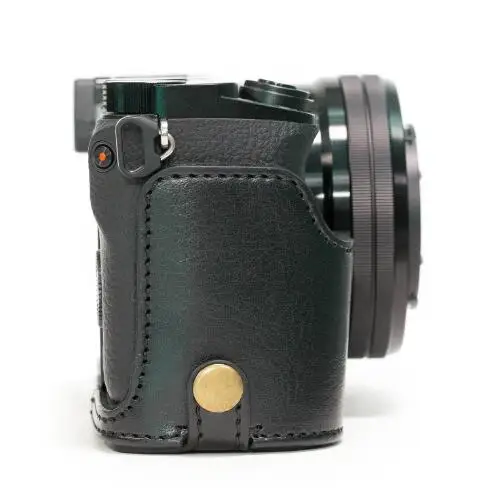 
High-quality leather Camera Half Case custom leather case security camera case 