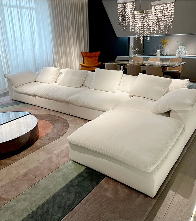 HOT SALE YASITE 2/3/4 seat Sectional Modular cloud Italian style down Sofa couch living room sofa